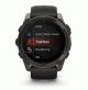 fenix 8 – 51 mm, AMOLED - Sapphire, Carbon grey DLC with Black/pebble grey silicone band - 010-02905-21 - Garmin